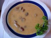 Kartoffelsuppe mit Rost-Bratwürsten - Rezept