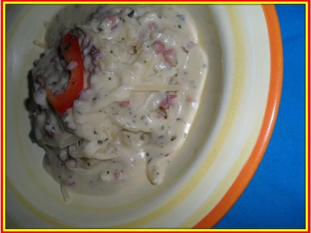 Linguine con Panna e´ Formaggio - Rezept