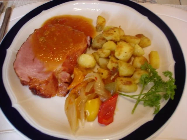 Kasseler mit Honig-Chili-Kruste - Rezept