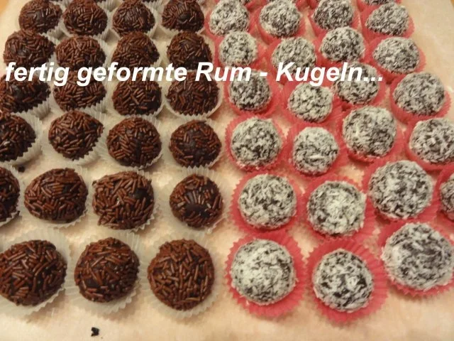 Konfekt:   RUMKUGELN - Rezept - Bild Nr. 5
