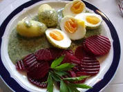 Eier in Dillsoße mit Kartoffeln - Rezept