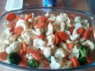 Tortellini im Gemüsebett mit Cremfrisch-Schmelzkäsesosse überbacken - Rezept