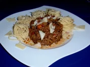 Pasta mit Tatar-Aubergine-Soße - Rezept