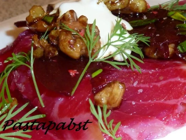 Rezept: Marmorierter Lachs mit Rote Bete Bild Nr. 6 Marmorierter Lachs mit Rote Bete - Rezept - Bild Nr. 6