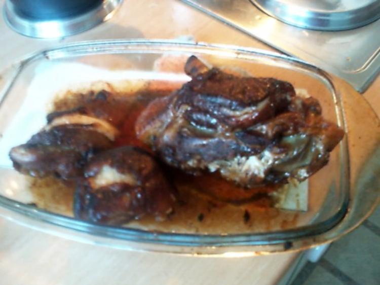 Eisbein Haxe aus dem Backofen - einfach - 43 kcal/100g Eisbein Haxe aus dem Backofen - einfach - 43 kcal/100g