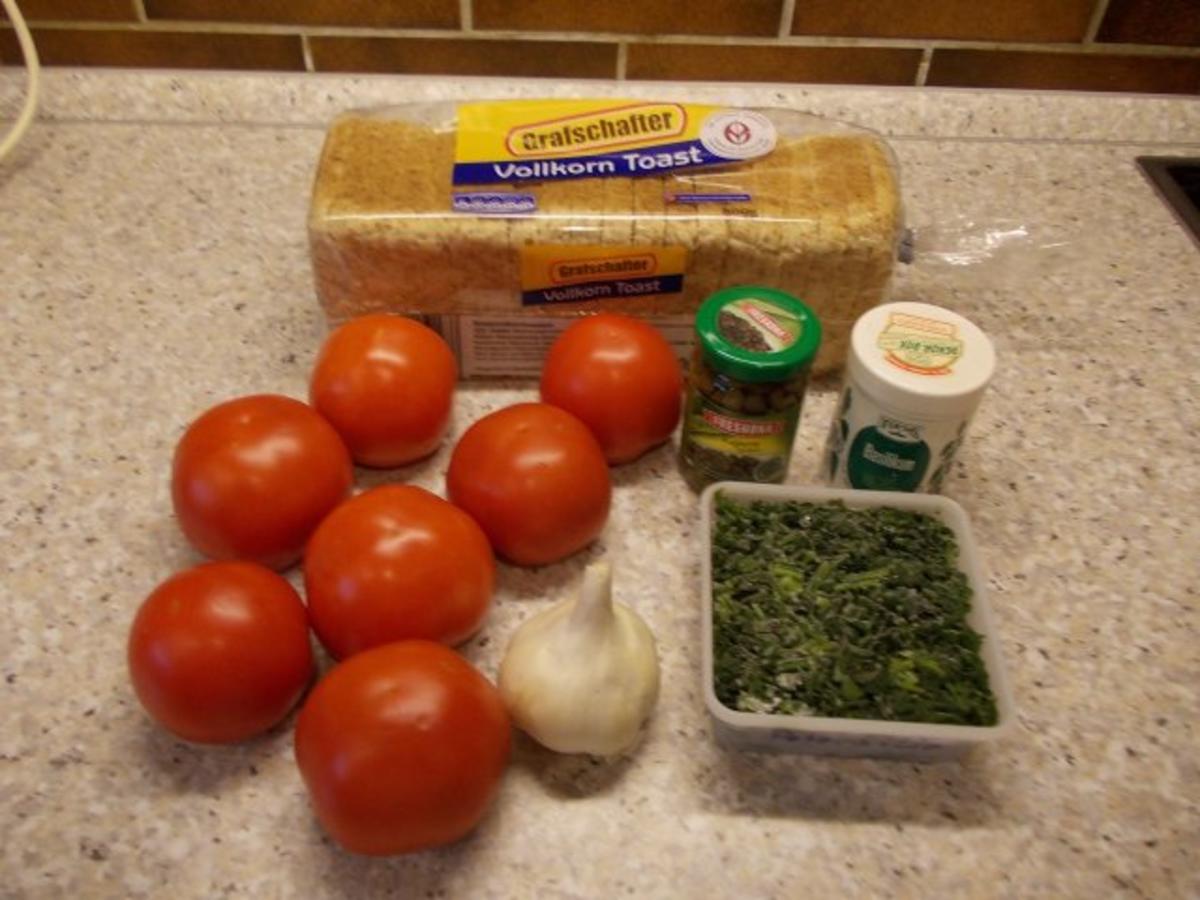 Brotsalat mit Tomaten und Kapern - Rezept - Bild Nr. 2