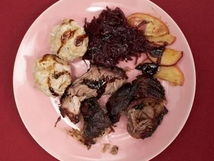 Schweinebraten mit Honigkruste - Besoffene süße Sau (Sandra Steffl) - Rezept