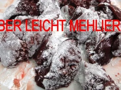 Hühnerleber mit Apfel-Quitte-Spalten und Fenchel-Kartoffelpürrée - Rezept - Bild Nr. 8