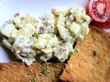 Sascha's Kartoffelsalat mit Wiener Schnitzel.. so mag ich Kartoffelsallat ;-)) - Rezept - Bild Nr. 2