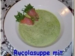 Rezept: Rucolasuppe mit Räucherlachs Bild Nr. 2 Rucolasuppe mit Räucherlachs - Rezept - Bild Nr. 2