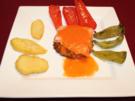 Im Ofen gegartes Lachsfilet mit Gemüse - Rezept