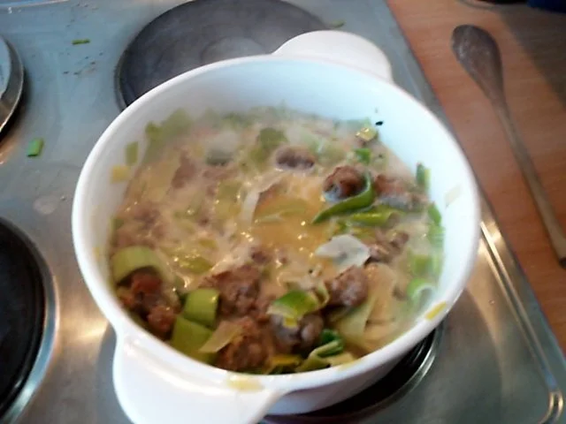 Cremige Lauchsuppe mit Hackbällchen - Rezept - Bild Nr. 8