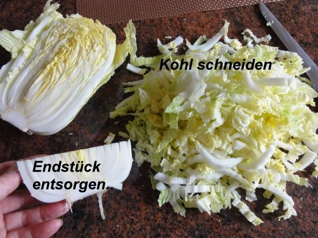 Gemüse:   CHINAKOHL  pikant abgeschmeckt - Rezept - Bild Nr. 3