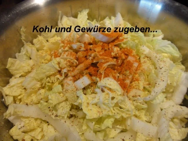 Gemüse:   CHINAKOHL  pikant abgeschmeckt - Rezept - Bild Nr. 5