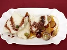 Grießnockerl mit Trauben- und Orangenfilets (Sandra Steffl) - Rezept