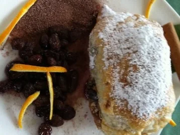 Rezept: Bratapfel im Mäntelchen.. mit Rotweinrosinen und Schoko –Zimt-Zucker Bild Nr. 7 Bratapfel im Mäntelchen.. mit Rotweinrosinen und Schoko –Zimt-Zucker - Rezept - Bild Nr. 7