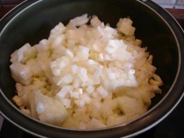 Zwiebelrostbraten mit Rotkohl und Semmelknödel und/oder bömischen Knödel - Rezept - Bild Nr. 4