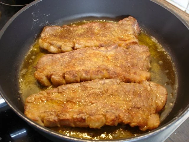 Zwiebelrostbraten mit Rotkohl und Semmelknödel und/oder bömischen Knödel - Rezept - Bild Nr. 11