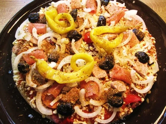 Rezept: Pizza mit allem, was übrig war ... Bild Nr. 6 Pizza mit allem, was übrig war ... - Rezept - Bild Nr. 6