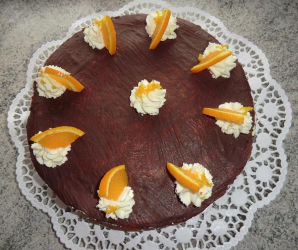 &#9829 Orangen - Schicht -Torte &#9829 - Rezept