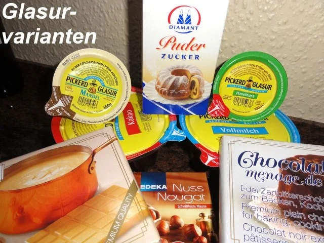 Rezept: Diverses: GLASUREN und Überzüge Diverses: GLASUREN und Überzüge - Rezept