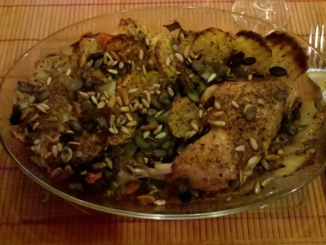 Rezept: Geflügel: Harissa-Hähnchen mit Backofengemüse Bild Nr. 9 Geflügel: Harissa-Hähnchen mit Backofengemüse - Rezept - Bild Nr. 9