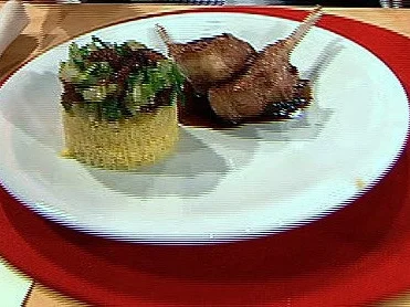 Lammkotelett mit sautiertem Mangold und Knoblauchbulgur (Frauen) - Rezept