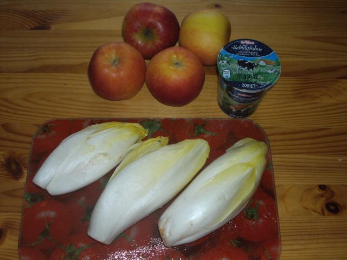 Beilage / Obst u Gemüse: Apfel Chicoree Gratin - einfach - 215 kcal/100g