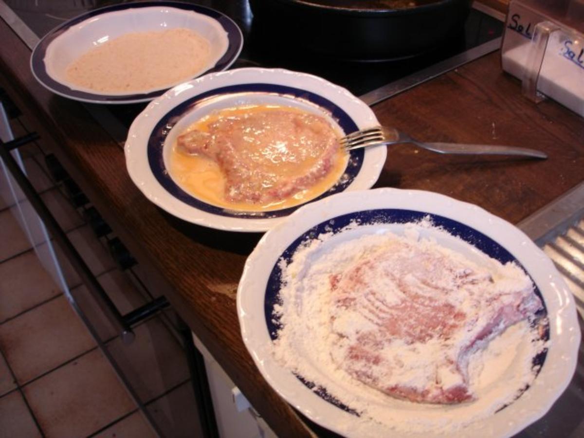 Kotelett mit Kartoffeln und angebratenem Wirsing - einfach - von MausVoh