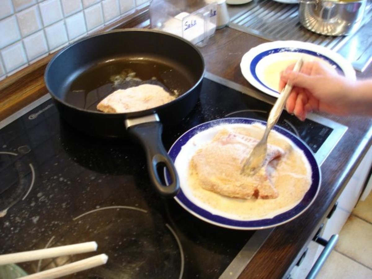 Kotelett mit Kartoffeln und angebratenem Wirsing - Rezept - Bild Nr. 10