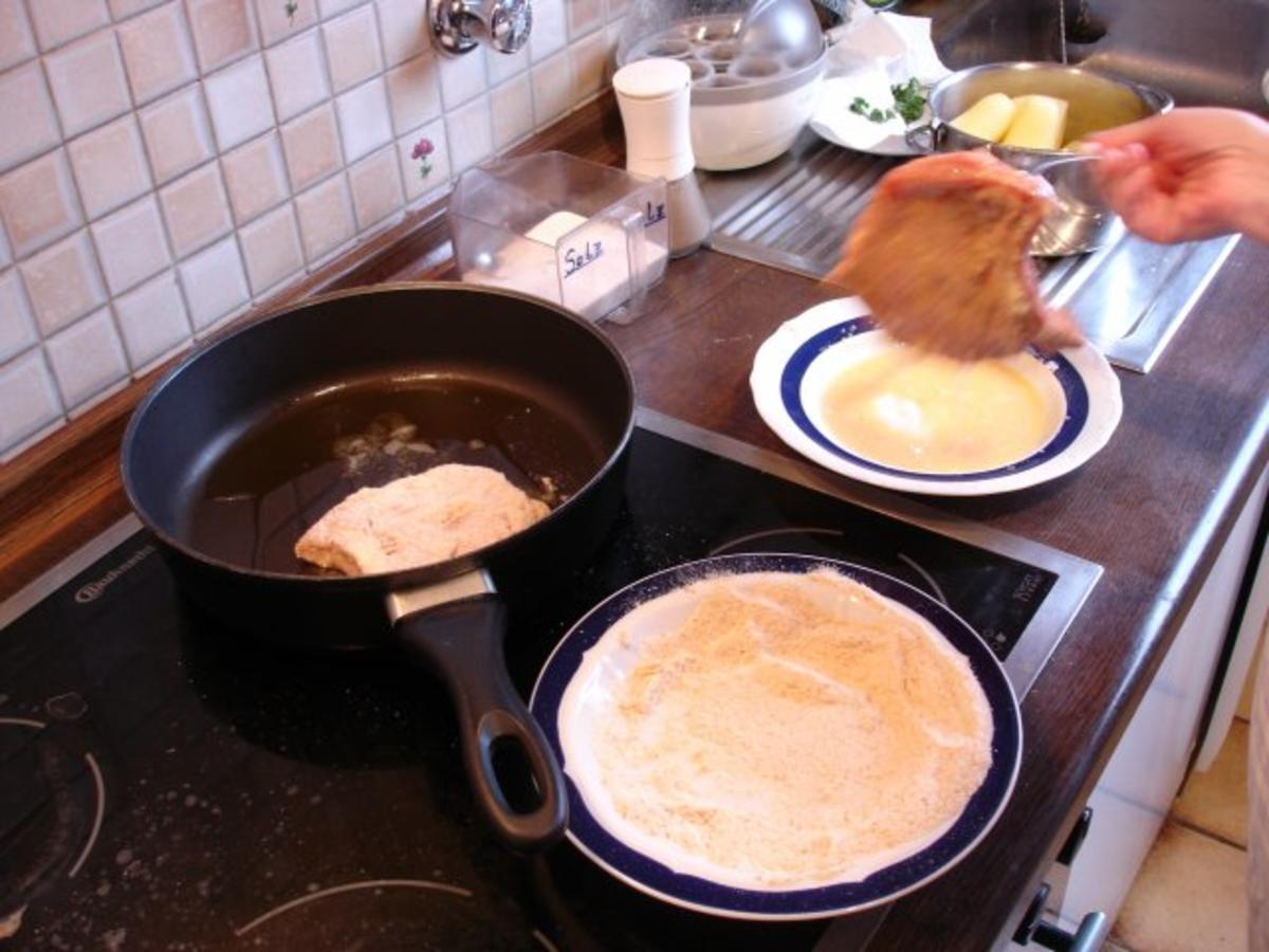 Kotelett mit Kartoffeln und angebratenem Wirsing - einfach - von MausVoh