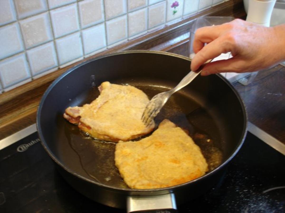 Kotelett mit Kartoffeln und angebratenem Wirsing - Rezept - Bild Nr. 12