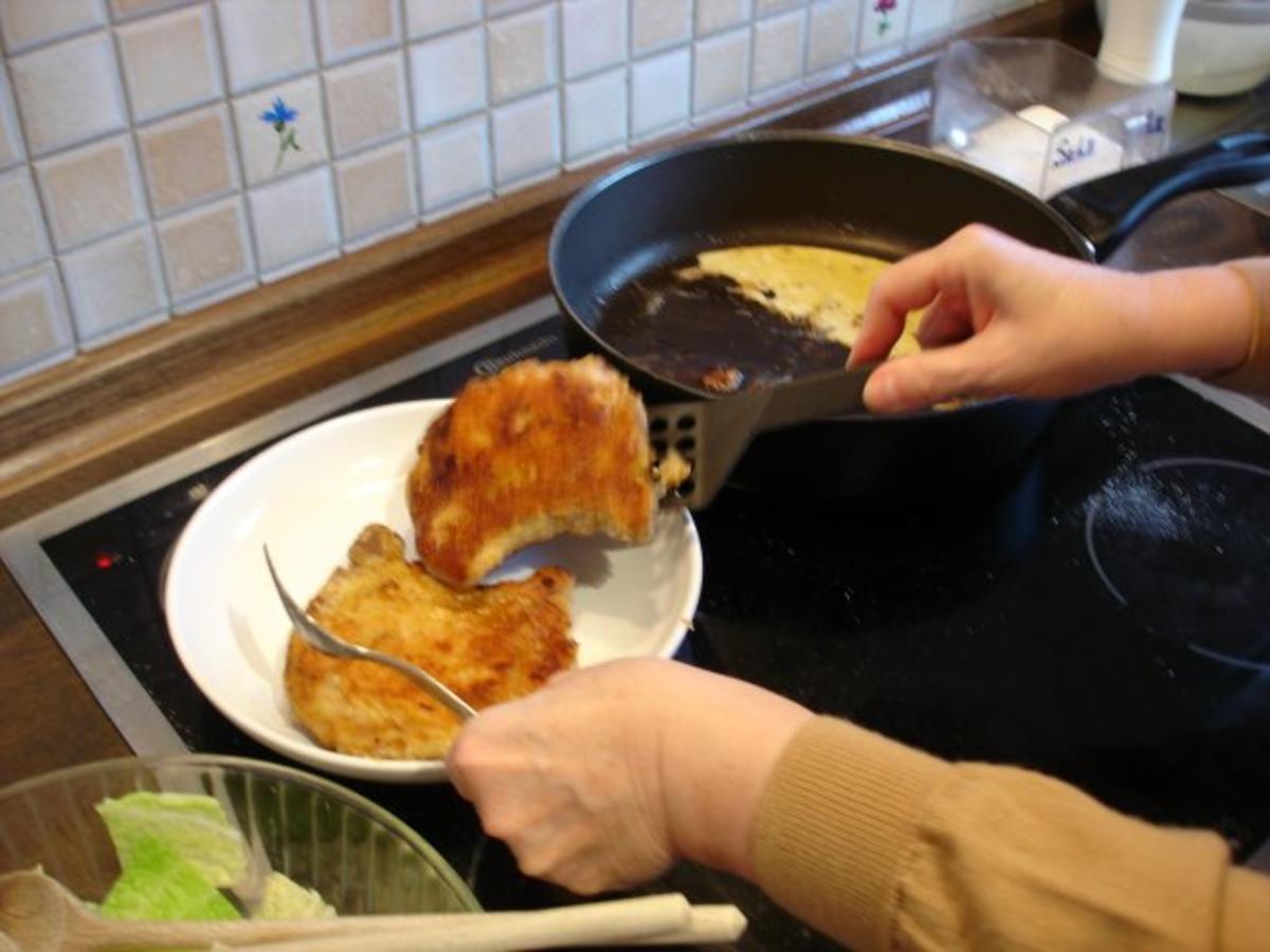 Kotelett mit Kartoffeln und angebratenem Wirsing - Rezept - Bild Nr. 16