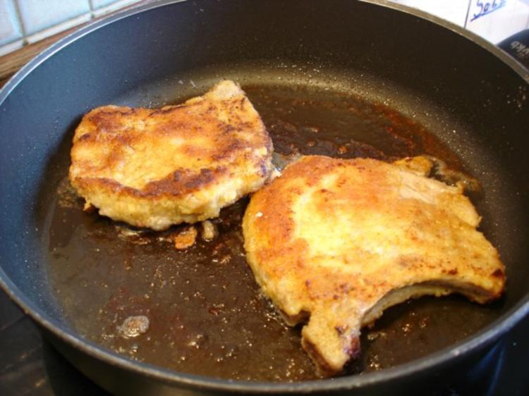 Kotelett mit Kartoffeln und angebratenem Wirsing - einfach - von MausVoh