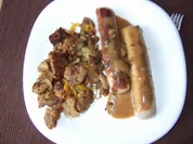 Schnelle Restepfanne Dieter´s Art - Rezept