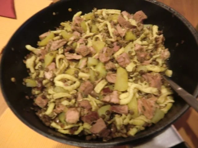 Rezept: Kasslertopf mit Linsen und Spätzle Bild Nr. 4 Kasslertopf mit Linsen und Spätzle - Rezept - Bild Nr. 4