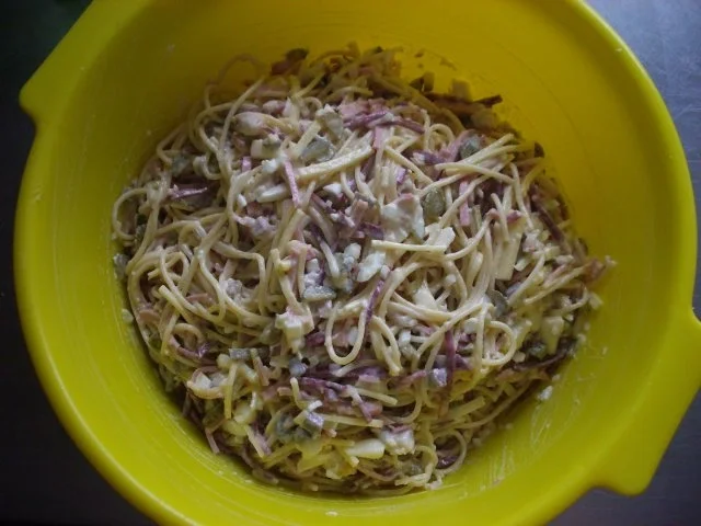 Rezept: Spagettisalat - Tante Else - Bild Nr. 5 Spagettisalat - Tante Else - - Rezept - Bild Nr. 5