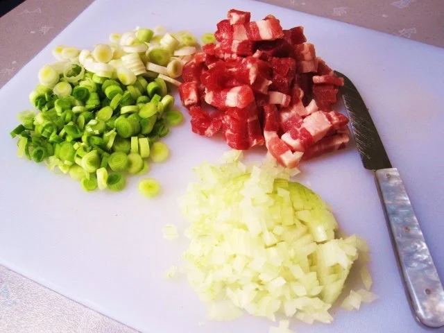 Spaghetti  mit frischem grünem Knoblauch - Rezept - Bild Nr. 4