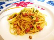 Spaghetti  mit frischem grünem Knoblauch - Rezept
