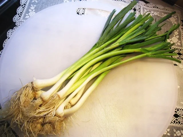 Spaghetti  mit frischem grünem Knoblauch - Rezept - Bild Nr. 2