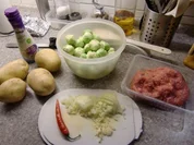 Scharfer Rosenkohlauflauf mit Gehacktes - Rezept