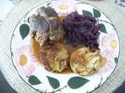 Resteverwertung : vom Adventsessen mit gebratenen Laugenknödel - Rezept