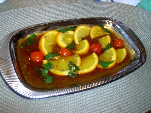 Jus mit Orangen- und Zitronenstücken - Rezept