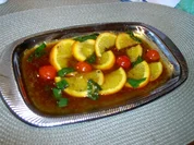 Jus mit Orangen- und Zitronenstücken - Rezept