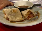 Flammkuchenrolle gefüllt mit Datteln und Parmaschinken (Frauen) - Rezept