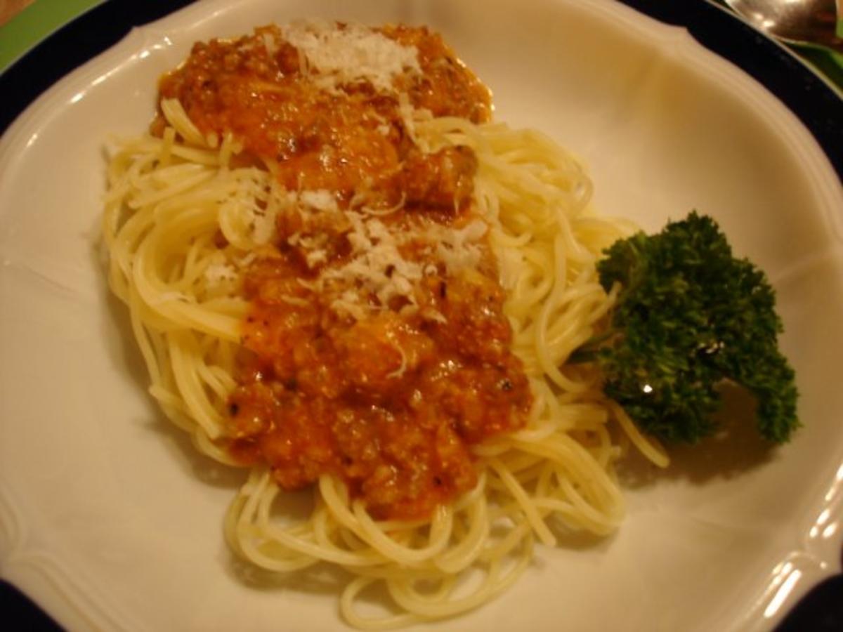 Schnelle Spaghettini-Bolognese mit Romanasalat - Rezept - Bild Nr. 25