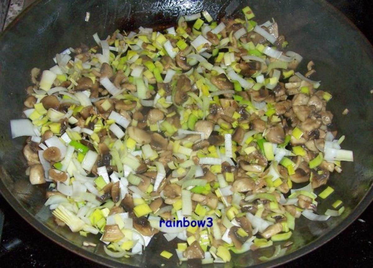 Kochen: Hähnchen-Schnitzel in einer Champignon-Porree-Sauce - Rezept - Bild Nr. 4