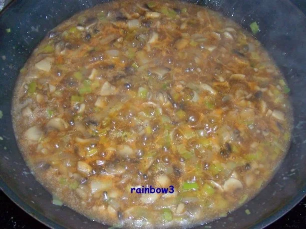 Rezept: Kochen: Hähnchen-Schnitzel in einer Champignon-Porree-Sauce Bild Nr. 5 Kochen: Hähnchen-Schnitzel in einer Champignon-Porree-Sauce - Rezept - Bild Nr. 5