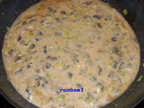 Rezept: Kochen: Hähnchen-Schnitzel in einer Champignon-Porree-Sauce Bild Nr. 6 Kochen: Hähnchen-Schnitzel in einer Champignon-Porree-Sauce - Rezept - Bild Nr. 6