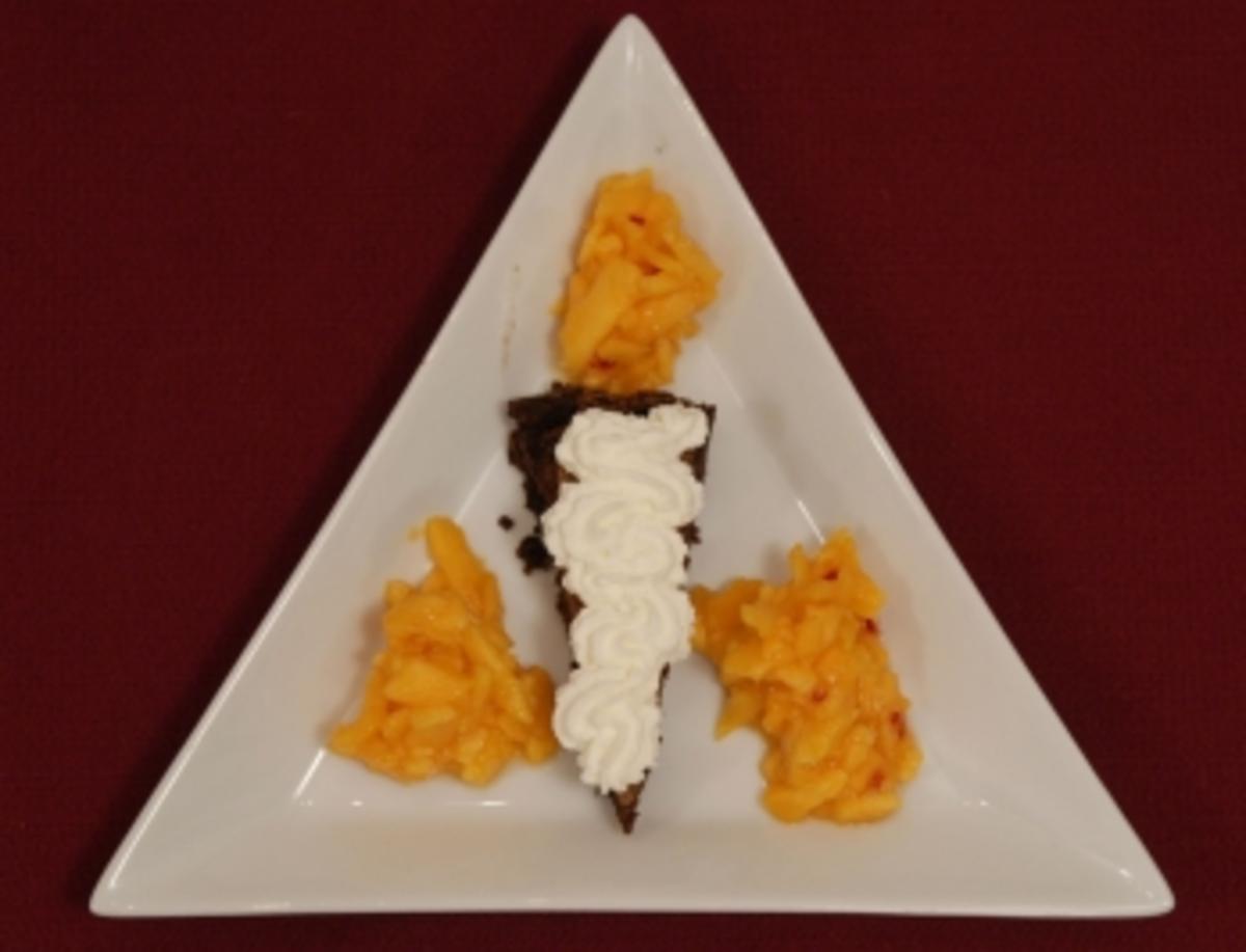 Schokoladenkuchen mit Chili-Papaya - Gefühle a la Bridget Jones (Heike Maurer) - Rezept